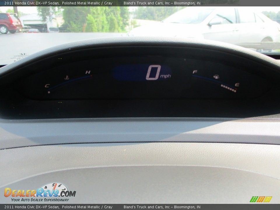 2011 Honda Civic DX-VP Sedan Polished Metal Metallic / Gray Photo #10