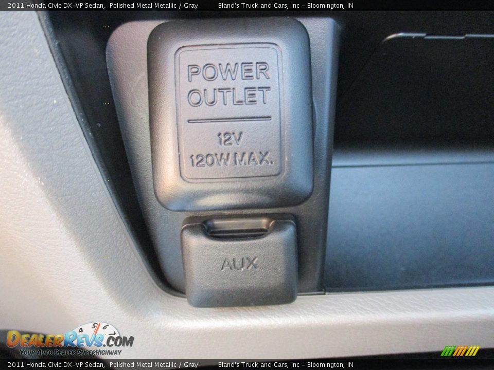 2011 Honda Civic DX-VP Sedan Polished Metal Metallic / Gray Photo #13