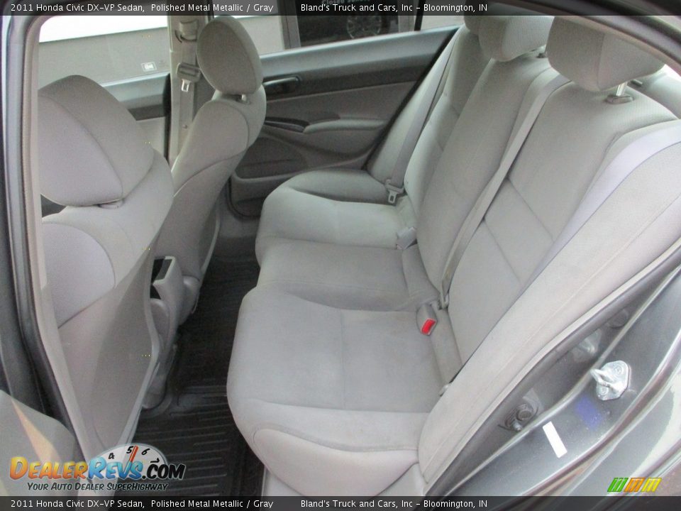 2011 Honda Civic DX-VP Sedan Polished Metal Metallic / Gray Photo #15