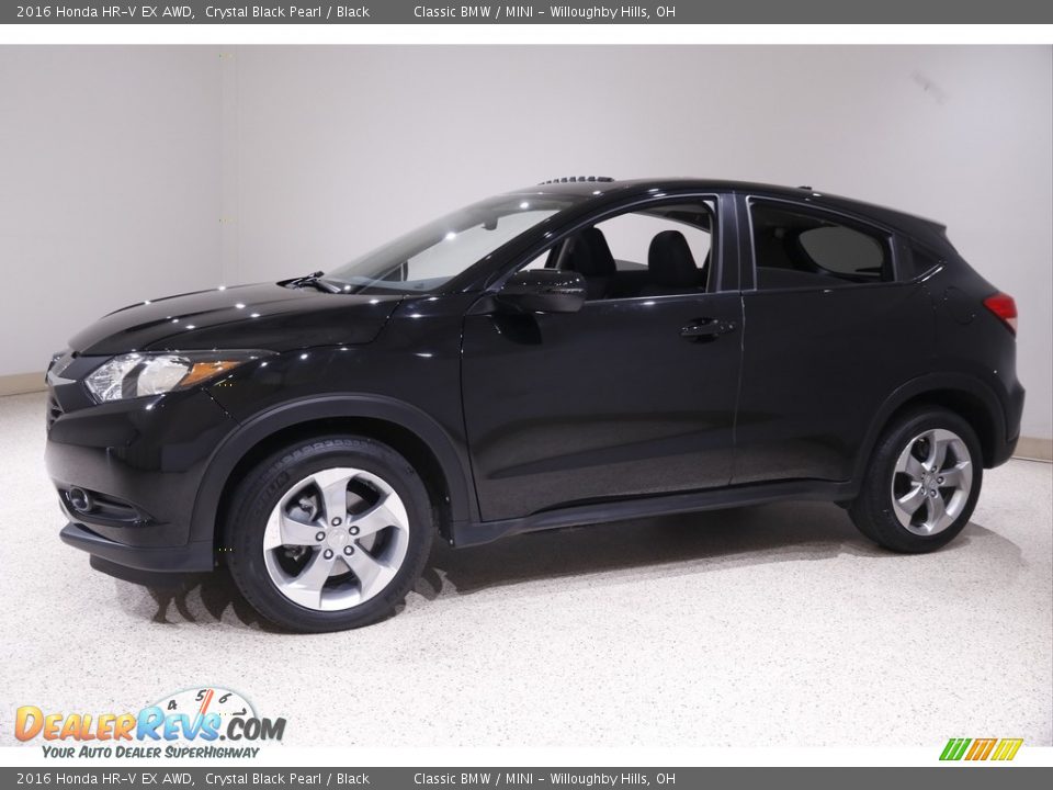 2016 Honda HR-V EX AWD Crystal Black Pearl / Black Photo #3
