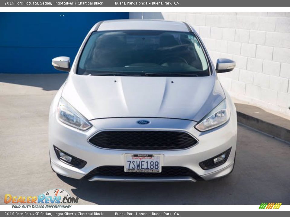 2016 Ford Focus SE Sedan Ingot Silver / Charcoal Black Photo #7