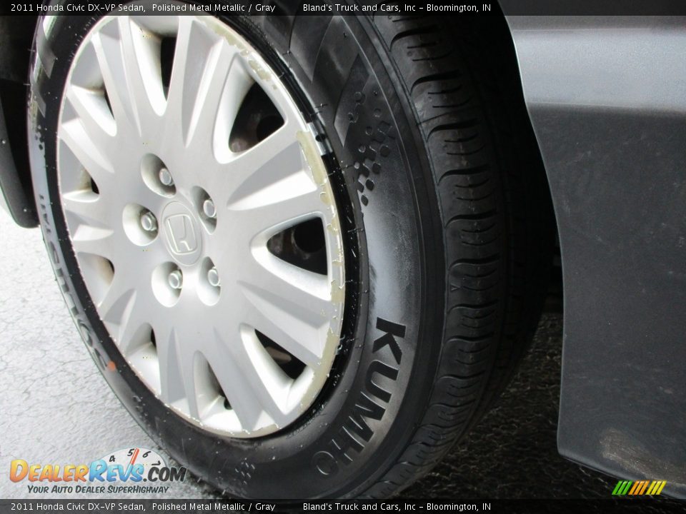 2011 Honda Civic DX-VP Sedan Polished Metal Metallic / Gray Photo #19
