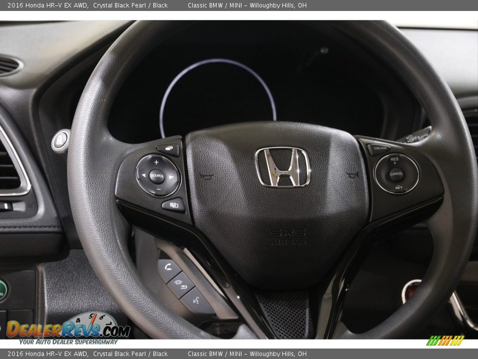 2016 Honda HR-V EX AWD Crystal Black Pearl / Black Photo #7