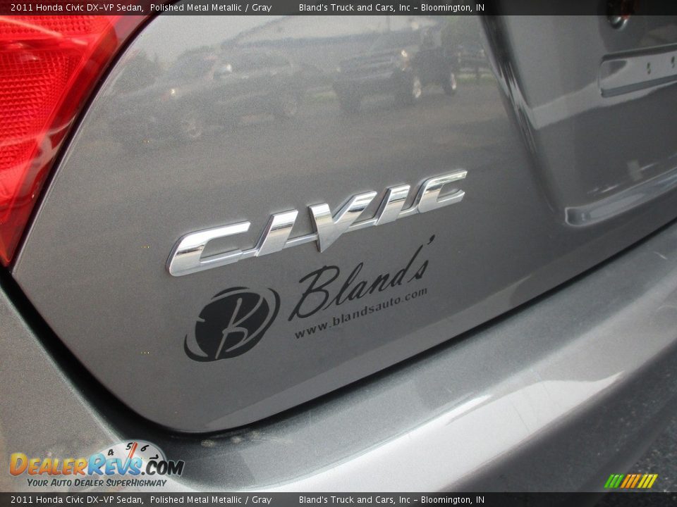 2011 Honda Civic DX-VP Sedan Polished Metal Metallic / Gray Photo #20