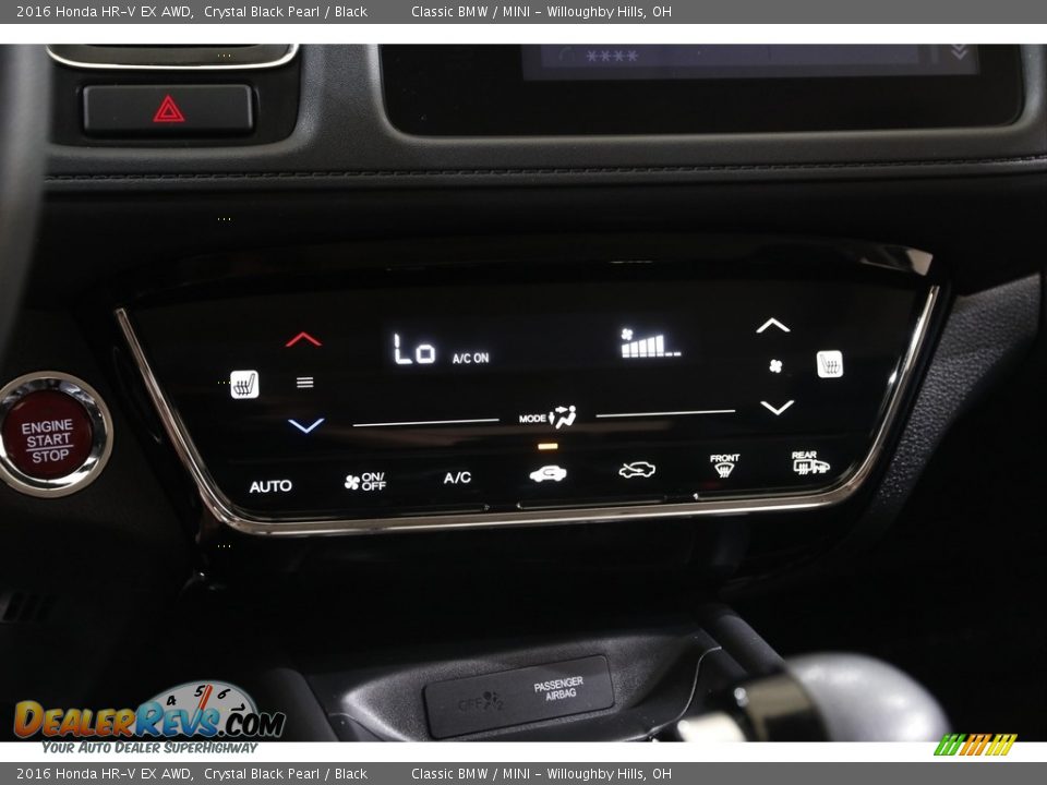 2016 Honda HR-V EX AWD Crystal Black Pearl / Black Photo #12