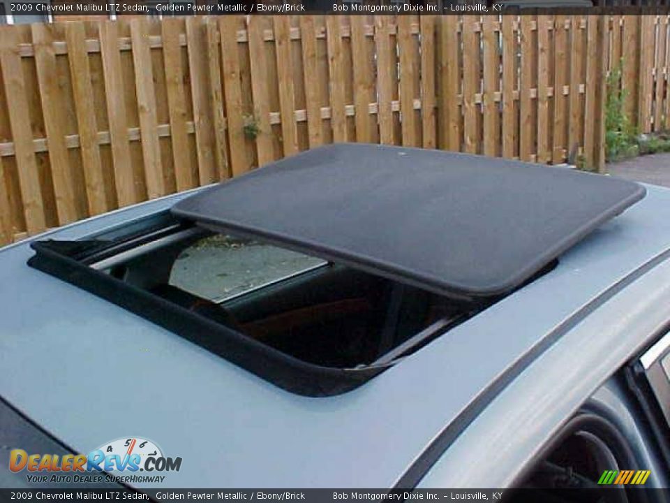 2009 Chevrolet Malibu LTZ Sedan Golden Pewter Metallic / Ebony/Brick Photo #10