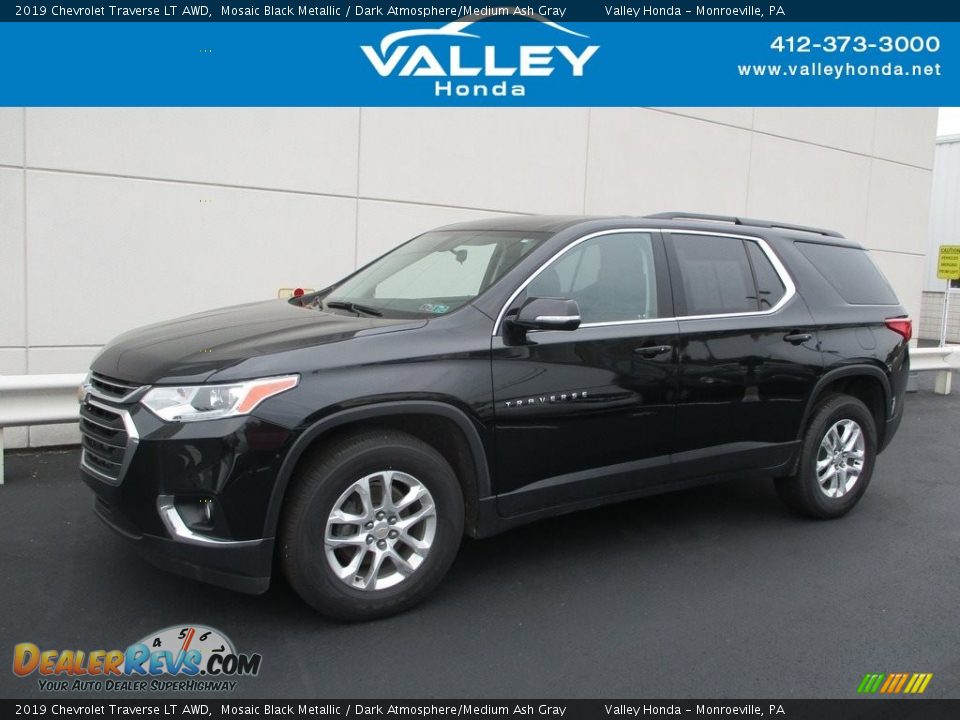 2019 Chevrolet Traverse LT AWD Mosaic Black Metallic / Dark Atmosphere/Medium Ash Gray Photo #1