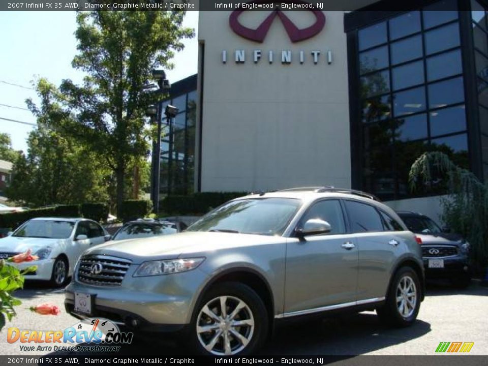 2007 Infiniti FX 35 AWD Diamond Graphite Metallic / Graphite Photo #1