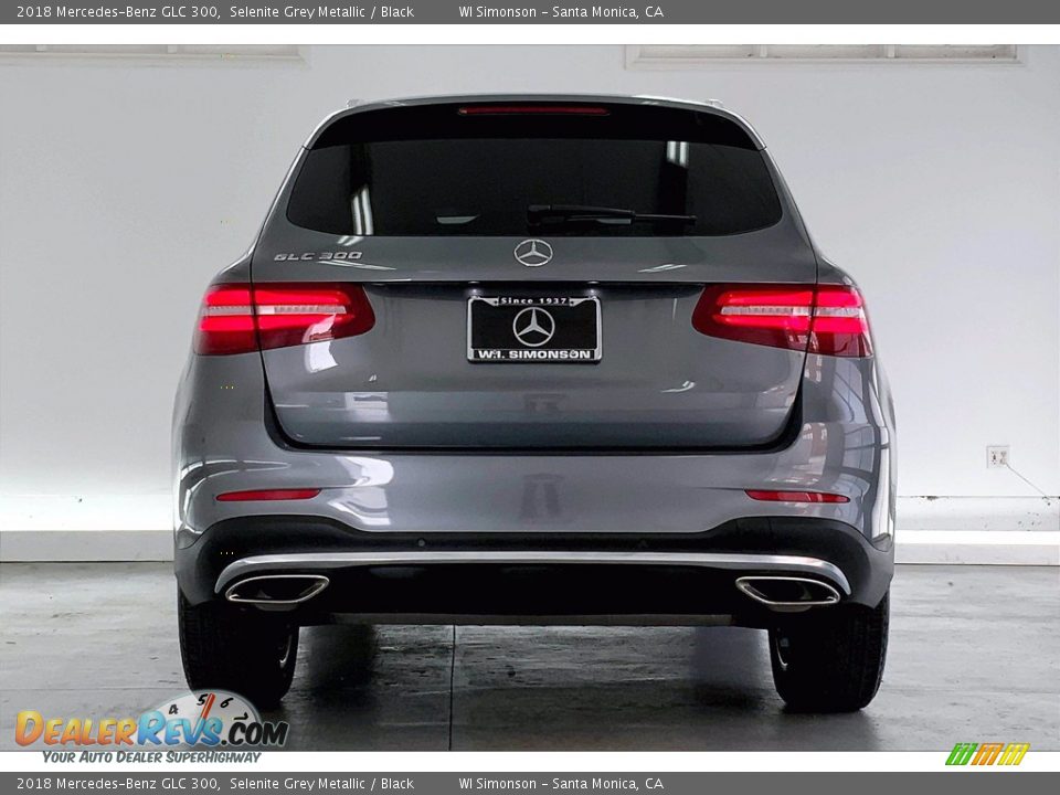 2018 Mercedes-Benz GLC 300 Selenite Grey Metallic / Black Photo #3