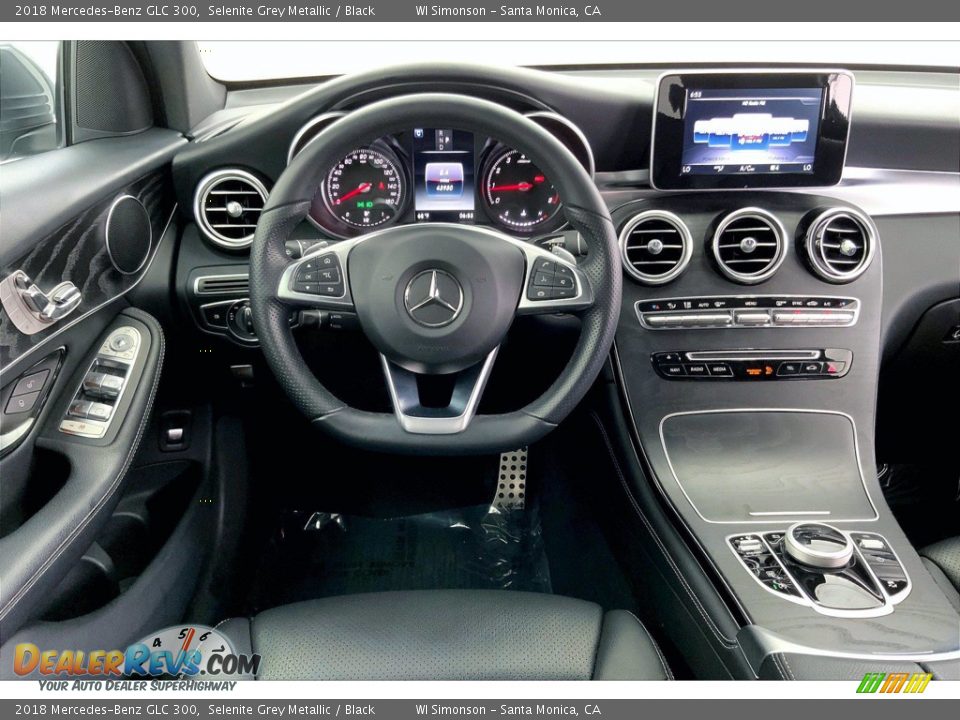 2018 Mercedes-Benz GLC 300 Selenite Grey Metallic / Black Photo #4