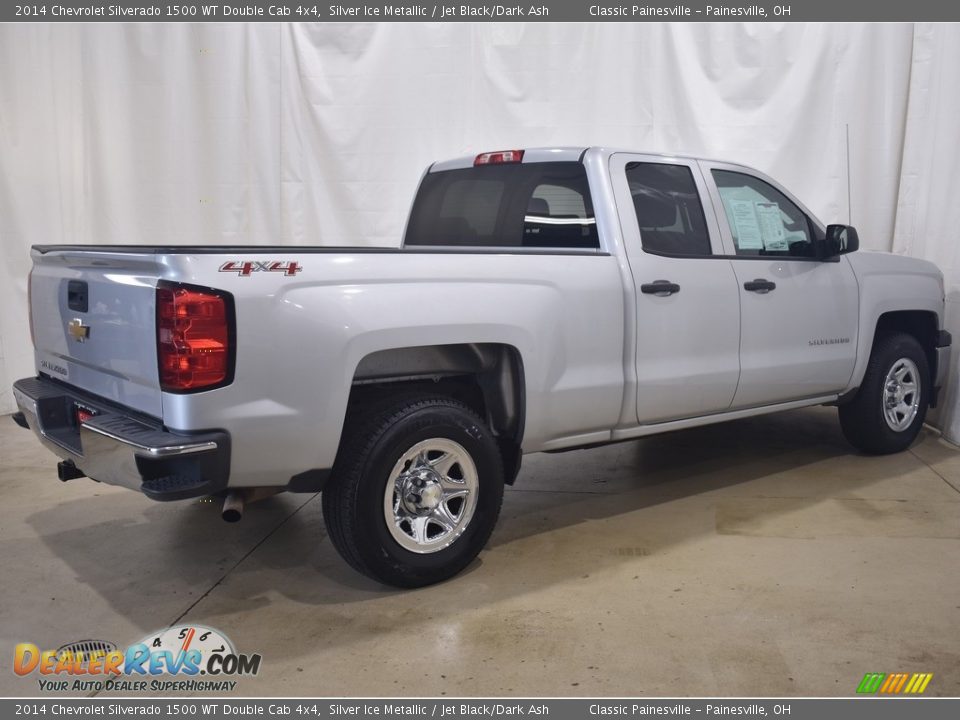 2014 Chevrolet Silverado 1500 WT Double Cab 4x4 Silver Ice Metallic / Jet Black/Dark Ash Photo #2