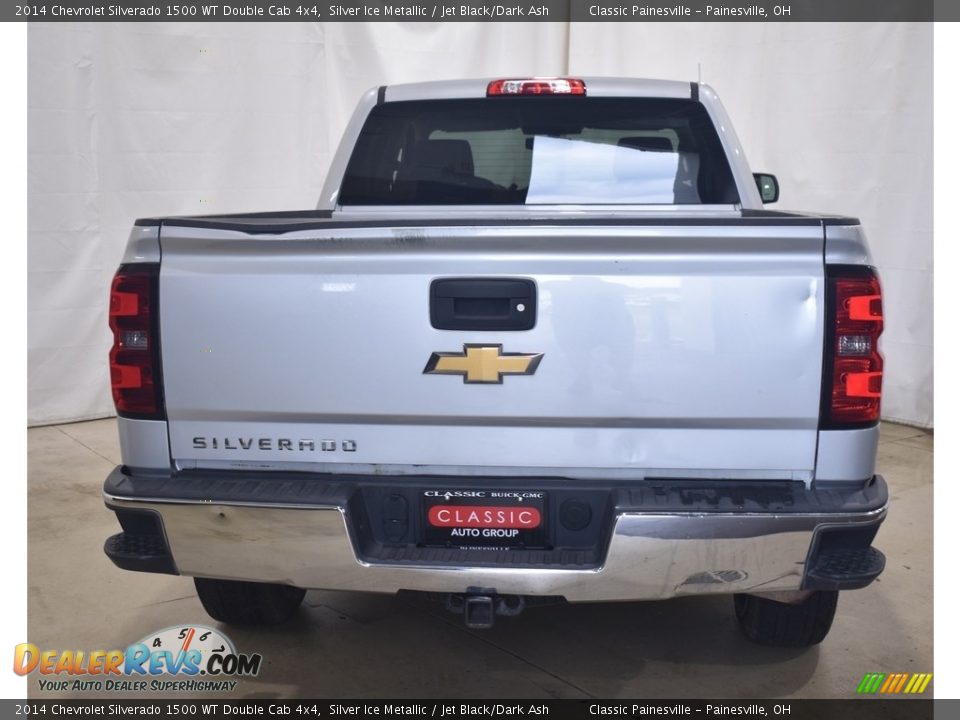 2014 Chevrolet Silverado 1500 WT Double Cab 4x4 Silver Ice Metallic / Jet Black/Dark Ash Photo #3