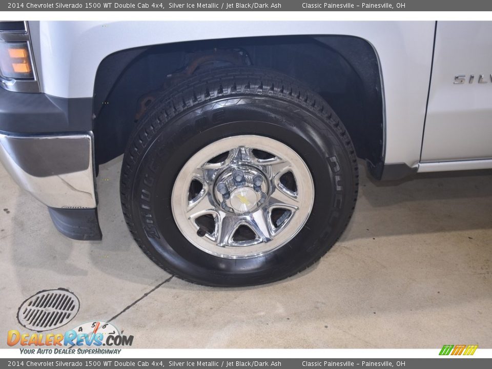 2014 Chevrolet Silverado 1500 WT Double Cab 4x4 Silver Ice Metallic / Jet Black/Dark Ash Photo #5