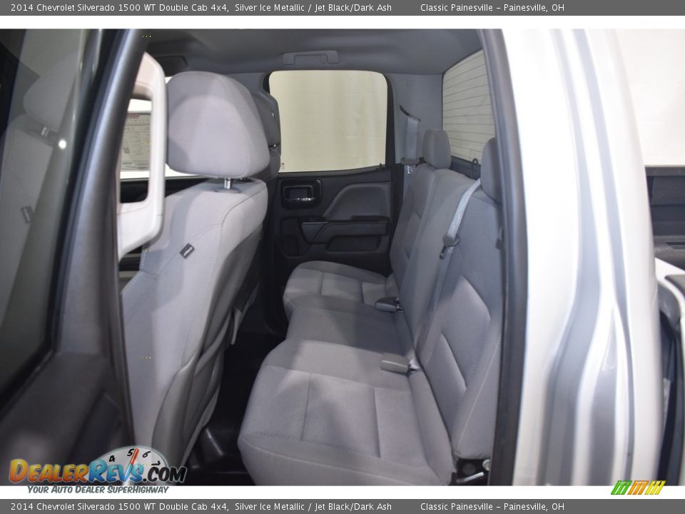 2014 Chevrolet Silverado 1500 WT Double Cab 4x4 Silver Ice Metallic / Jet Black/Dark Ash Photo #8