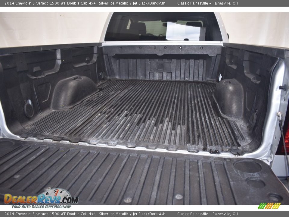 2014 Chevrolet Silverado 1500 WT Double Cab 4x4 Silver Ice Metallic / Jet Black/Dark Ash Photo #9