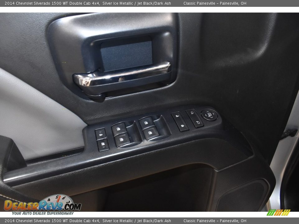 2014 Chevrolet Silverado 1500 WT Double Cab 4x4 Silver Ice Metallic / Jet Black/Dark Ash Photo #10