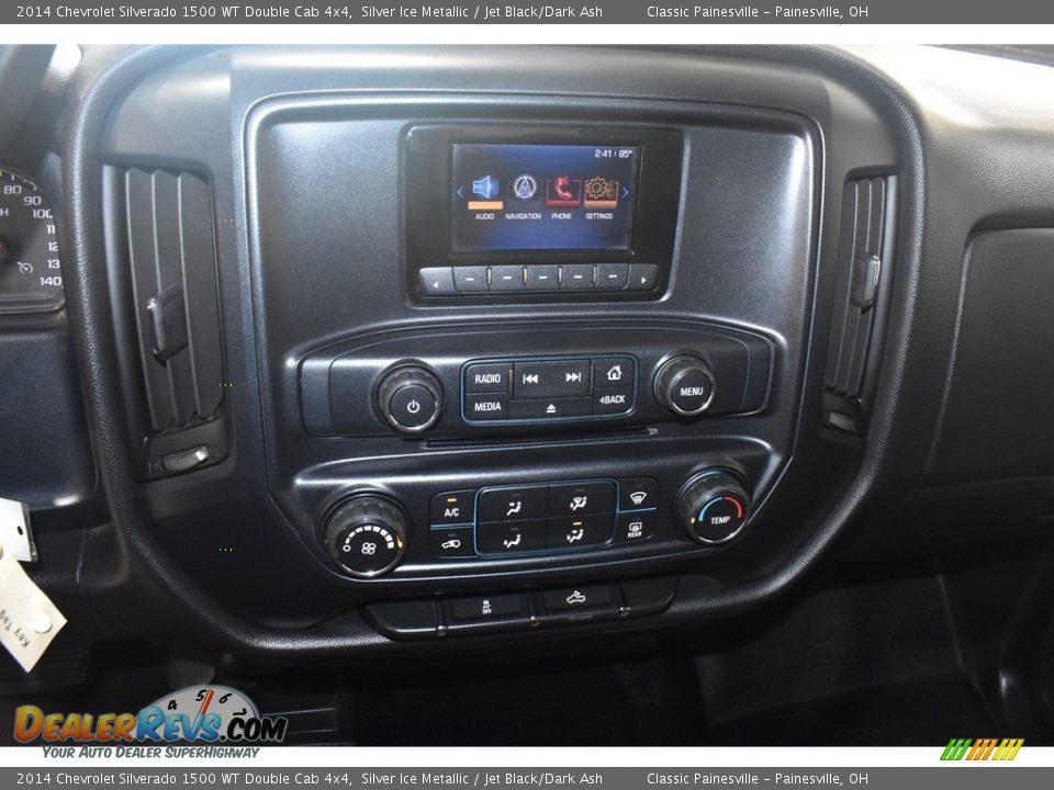 2014 Chevrolet Silverado 1500 WT Double Cab 4x4 Silver Ice Metallic / Jet Black/Dark Ash Photo #13