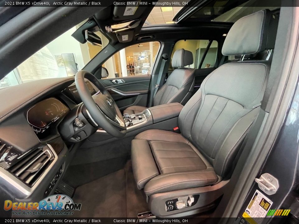 Black Interior - 2021 BMW X5 xDrive40i Photo #4