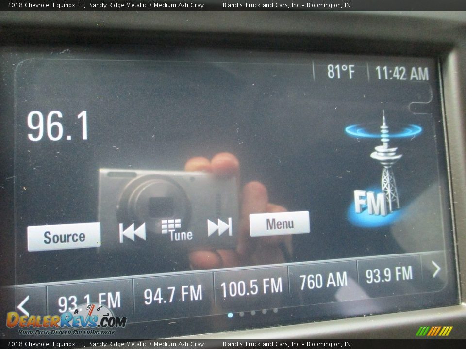 2018 Chevrolet Equinox LT Sandy Ridge Metallic / Medium Ash Gray Photo #18