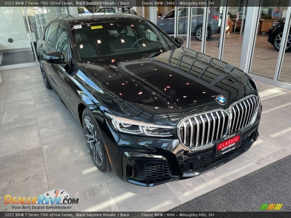 Black Sapphire Metallic 2022 BMW 7 Series 740i xDrive Sedan Photo #1