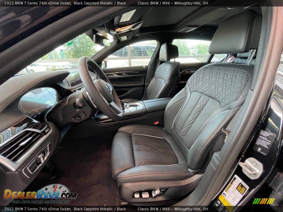 Black Interior - 2022 BMW 7 Series 740i xDrive Sedan Photo #4