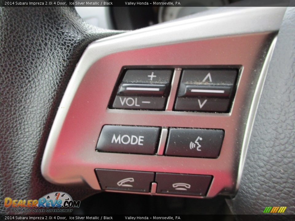 2014 Subaru Impreza 2.0i 4 Door Ice Silver Metallic / Black Photo #16