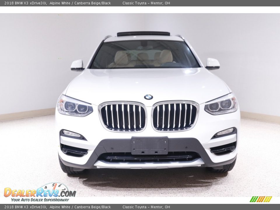 2018 BMW X3 xDrive30i Alpine White / Canberra Beige/Black Photo #2