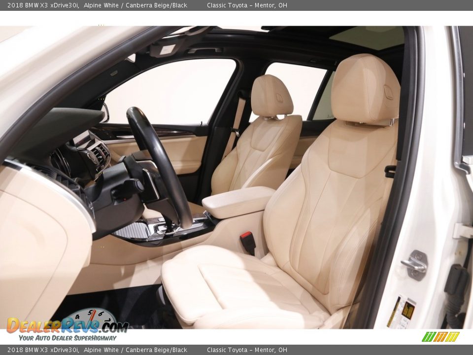 2018 BMW X3 xDrive30i Alpine White / Canberra Beige/Black Photo #5