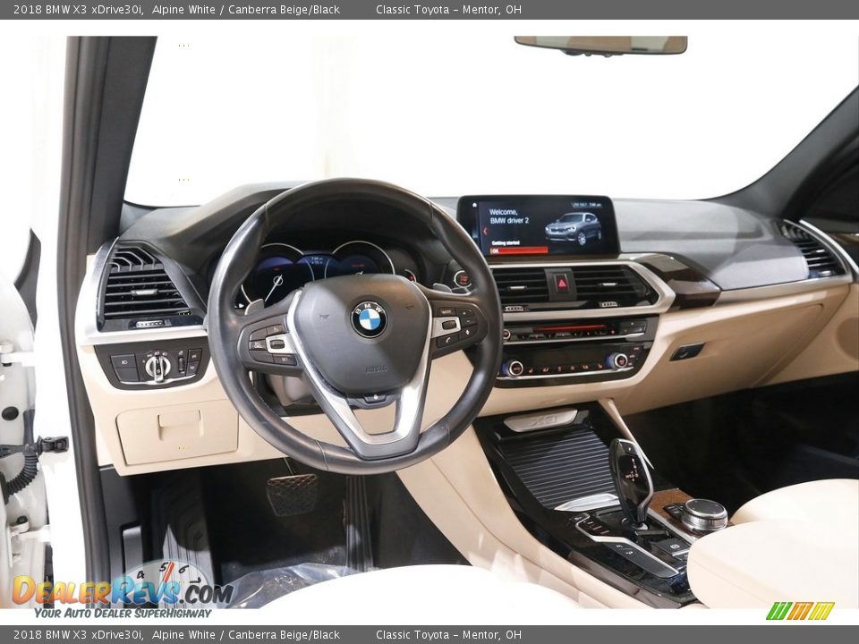 2018 BMW X3 xDrive30i Alpine White / Canberra Beige/Black Photo #6