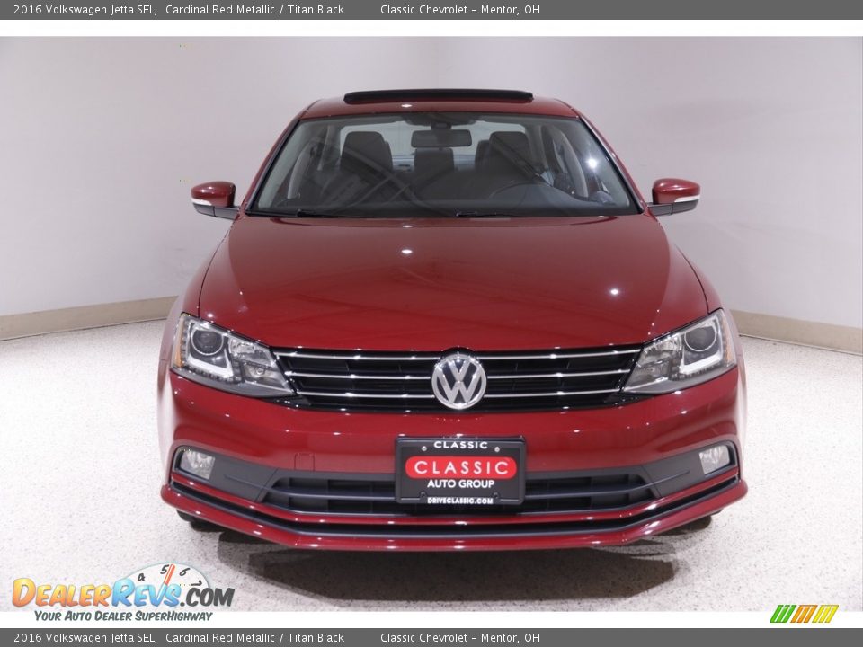 2016 Volkswagen Jetta SEL Cardinal Red Metallic / Titan Black Photo #2