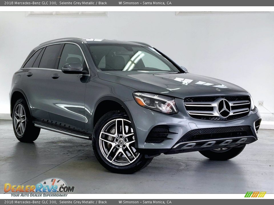 2018 Mercedes-Benz GLC 300 Selenite Grey Metallic / Black Photo #34