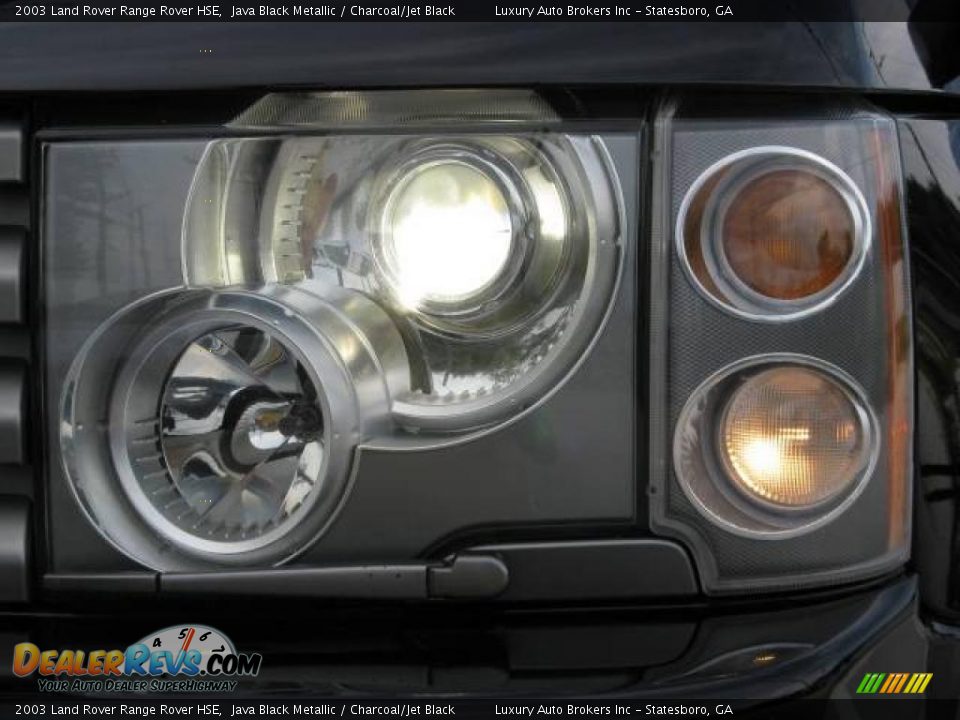 2003 Land Rover Range Rover HSE Java Black Metallic / Charcoal/Jet Black Photo #6
