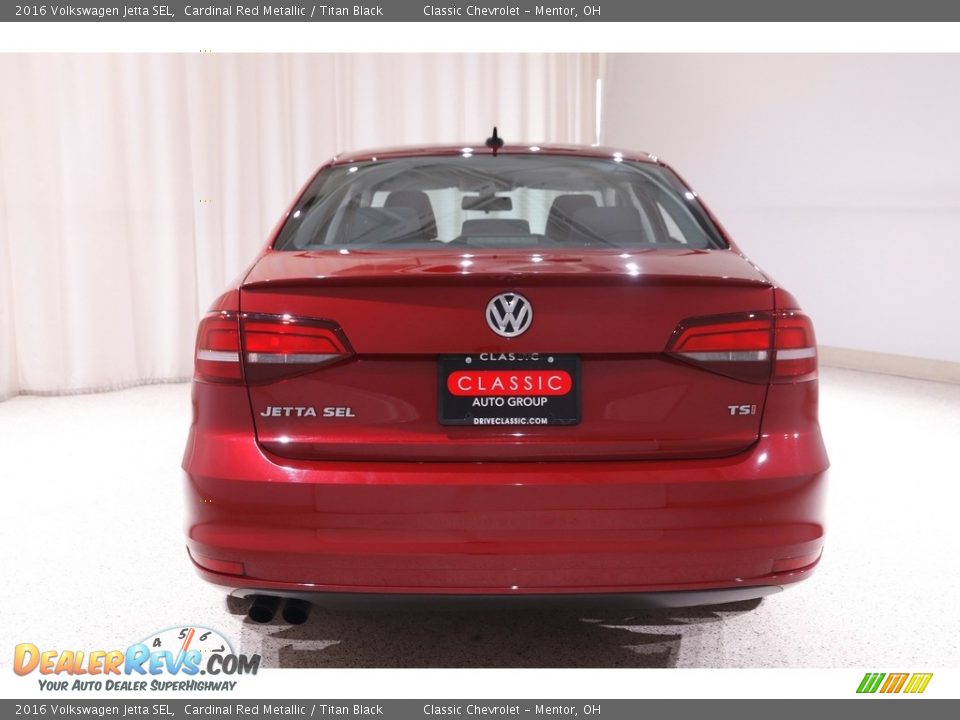 2016 Volkswagen Jetta SEL Cardinal Red Metallic / Titan Black Photo #15