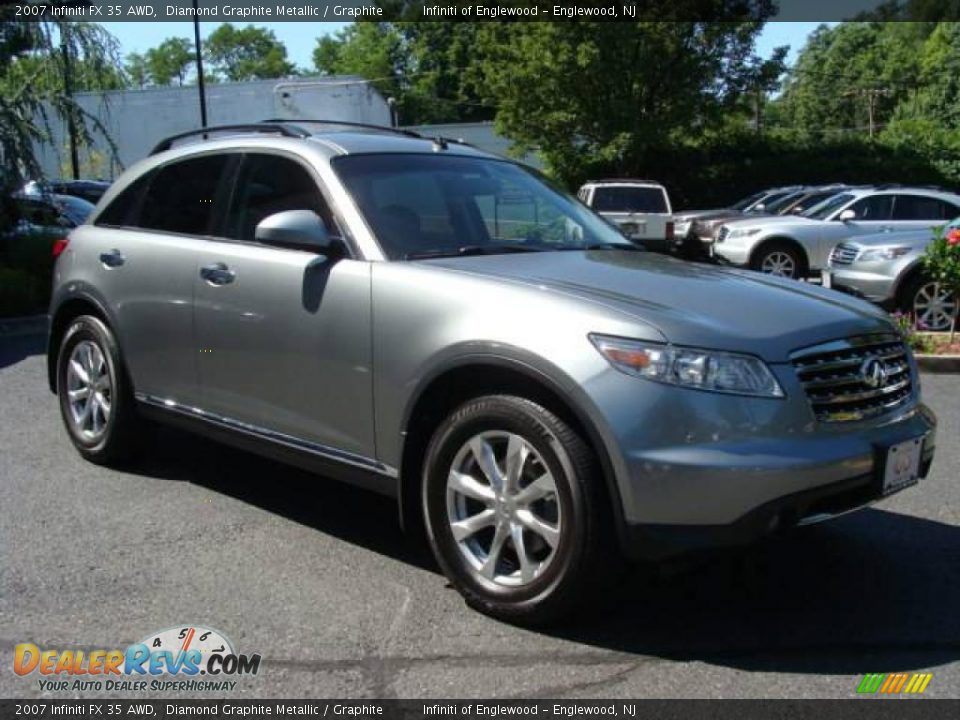 2007 Infiniti FX 35 AWD Diamond Graphite Metallic / Graphite Photo #3