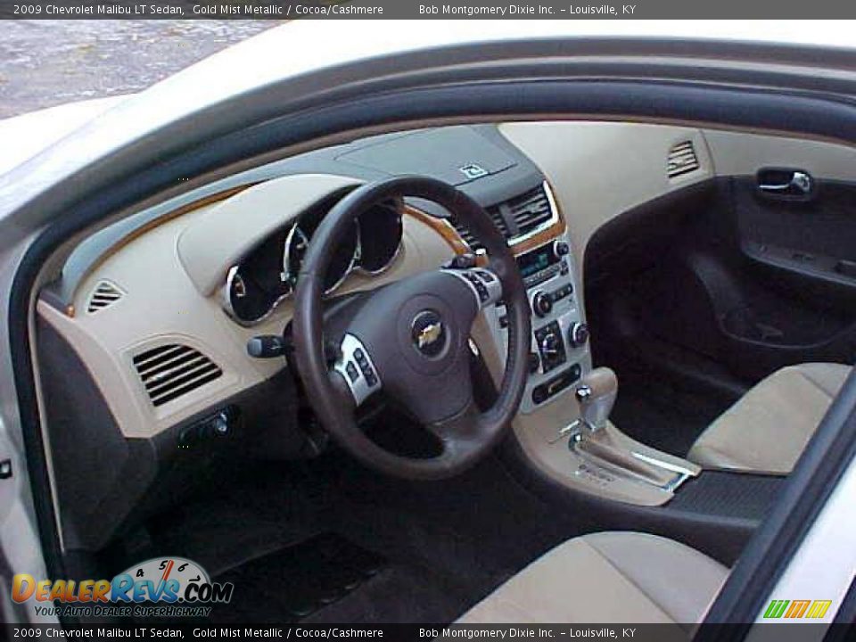 2009 Chevrolet Malibu LT Sedan Gold Mist Metallic / Cocoa/Cashmere Photo #9
