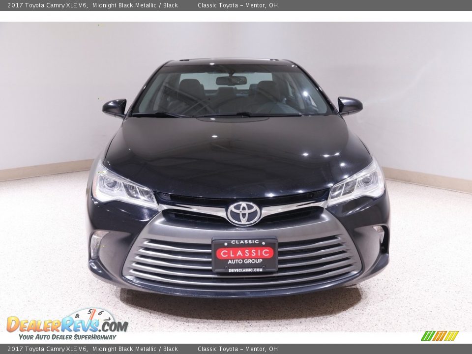 2017 Toyota Camry XLE V6 Midnight Black Metallic / Black Photo #2