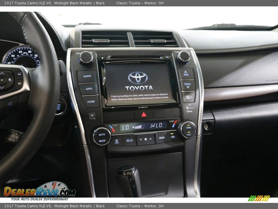 2017 Toyota Camry XLE V6 Midnight Black Metallic / Black Photo #8
