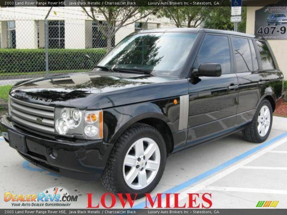 2003 Land Rover Range Rover HSE Java Black Metallic / Charcoal/Jet Black Photo 8