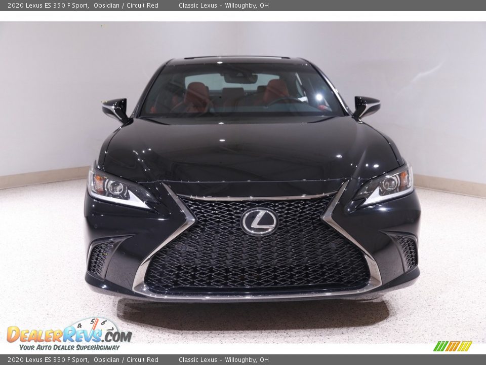 2020 Lexus ES 350 F Sport Obsidian / Circuit Red Photo #2