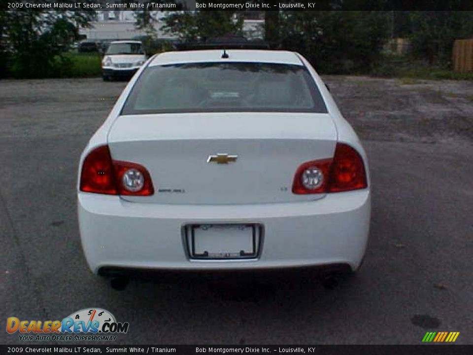 2009 Chevrolet Malibu LT Sedan Summit White / Titanium Photo #8