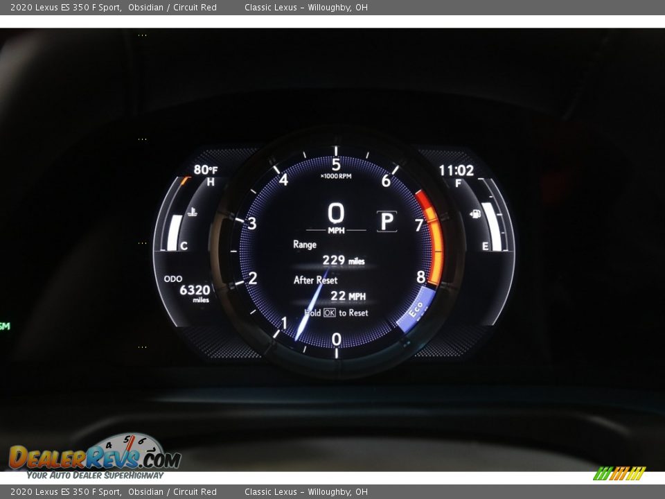 2020 Lexus ES 350 F Sport Gauges Photo #8