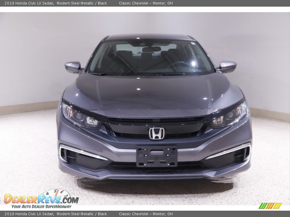 2019 Honda Civic LX Sedan Modern Steel Metallic / Black Photo #2