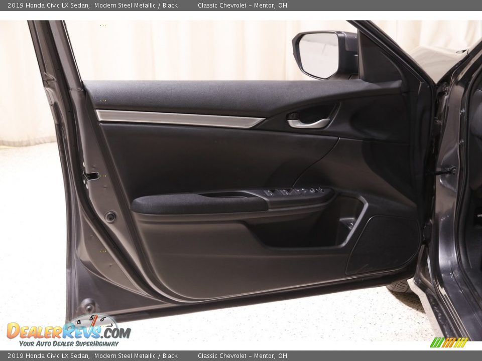 2019 Honda Civic LX Sedan Modern Steel Metallic / Black Photo #4