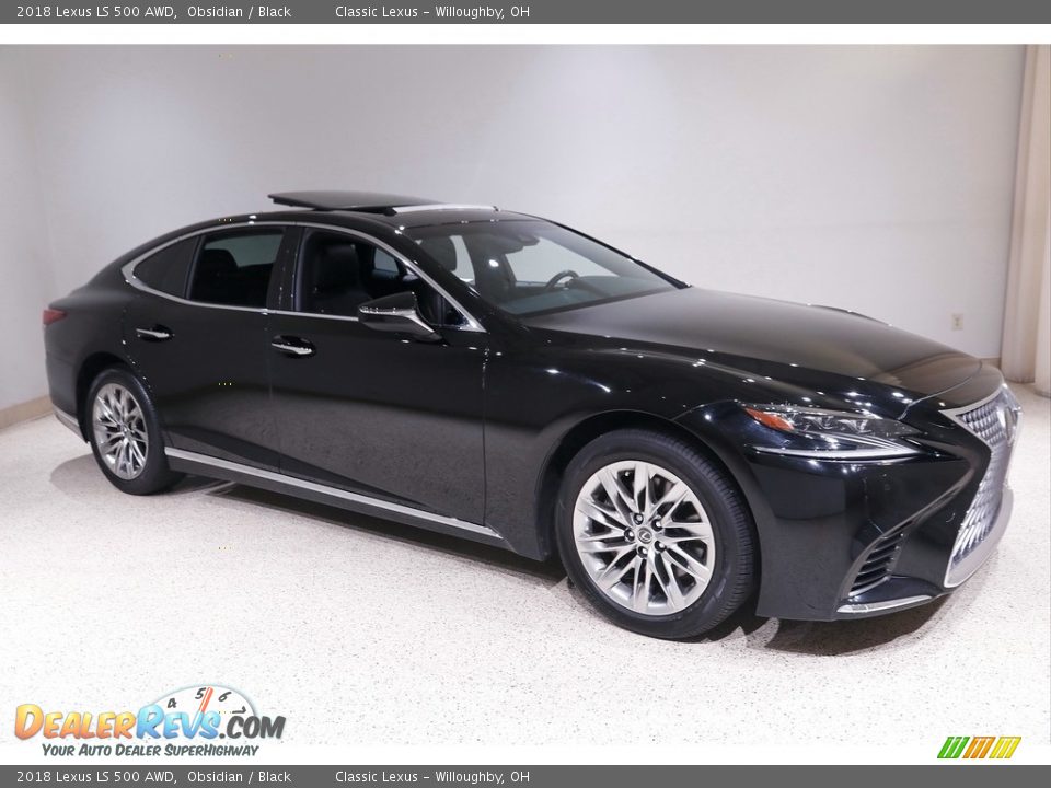 2018 Lexus LS 500 AWD Obsidian / Black Photo #1