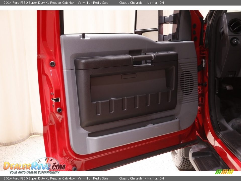 2014 Ford F350 Super Duty XL Regular Cab 4x4 Vermillion Red / Steel Photo #4