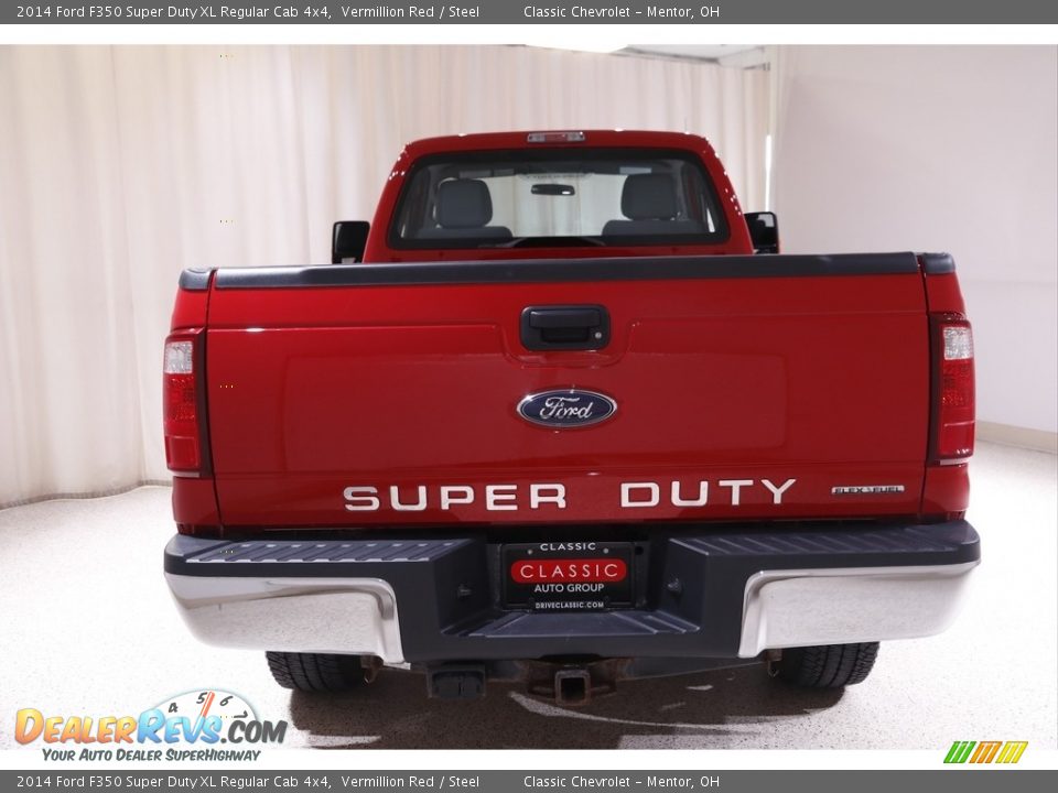 2014 Ford F350 Super Duty XL Regular Cab 4x4 Vermillion Red / Steel Photo #15