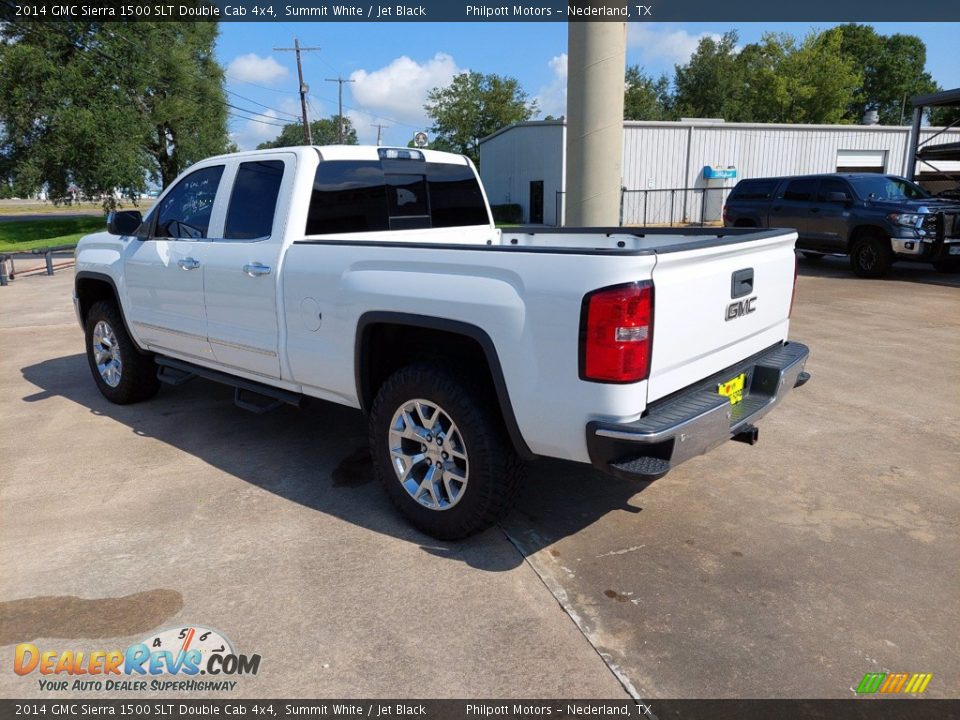 2014 GMC Sierra 1500 SLT Double Cab 4x4 Summit White / Jet Black Photo #5