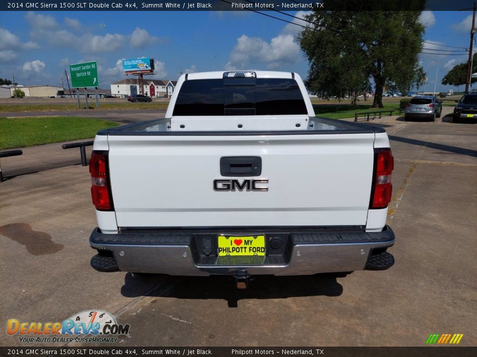 2014 GMC Sierra 1500 SLT Double Cab 4x4 Summit White / Jet Black Photo #6