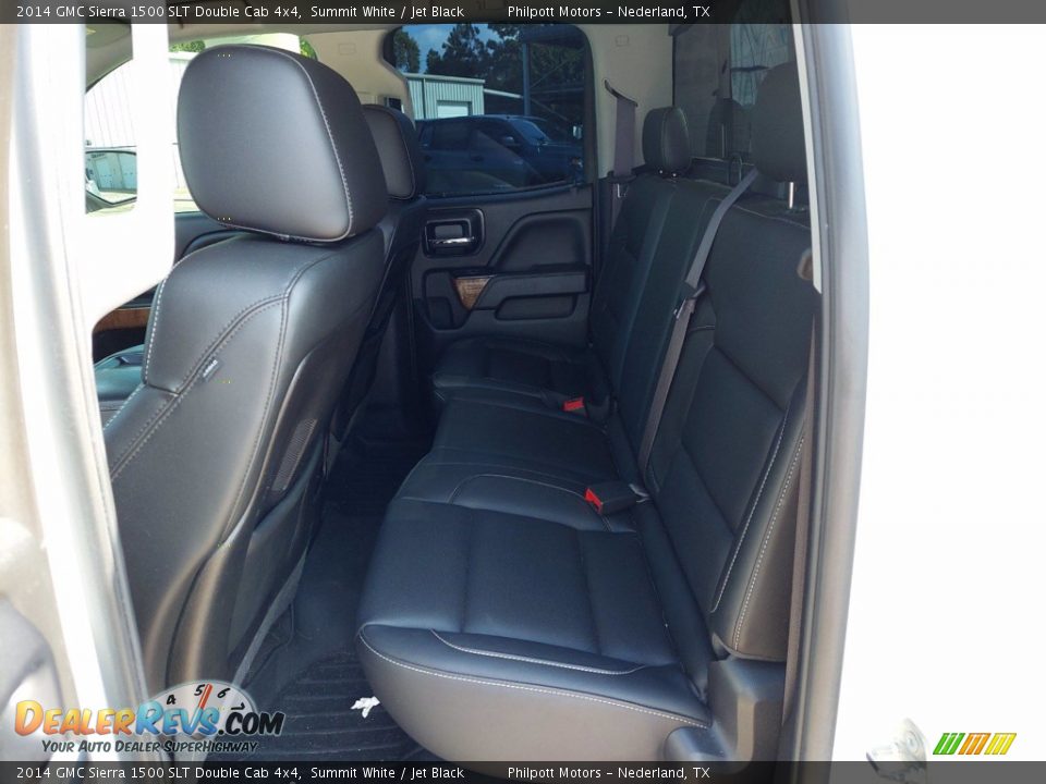 2014 GMC Sierra 1500 SLT Double Cab 4x4 Summit White / Jet Black Photo #12
