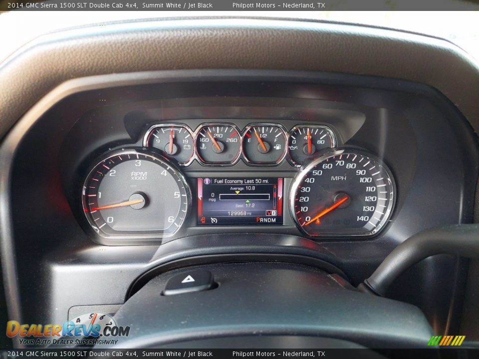 2014 GMC Sierra 1500 SLT Double Cab 4x4 Summit White / Jet Black Photo #18
